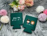 21. Couple Illustration Koozies - Green